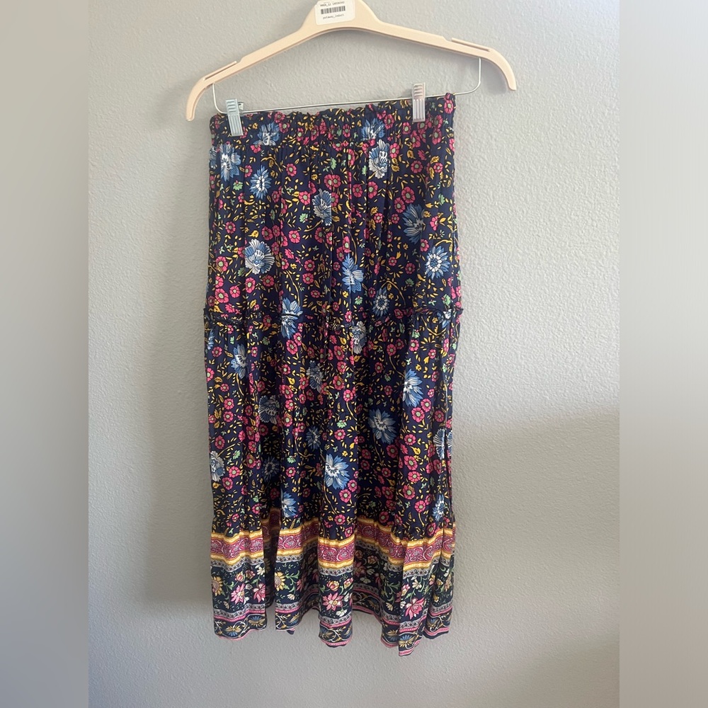 NWOT! Blue boho skirt - Picture 4 of 7